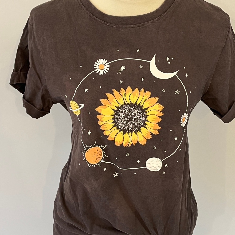 Sunflower Graphic gray T-Shirt